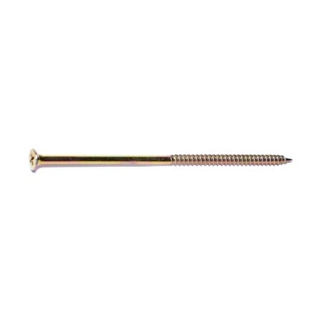 Buildright 5 in, Phillips Drive, Flat Head Wood Screw, Zinc Yellow Steel, 500 PK 03453